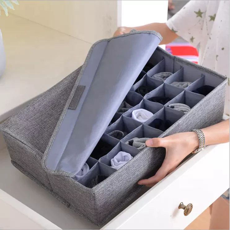 Foldable 24-Cell Drawer Organizer