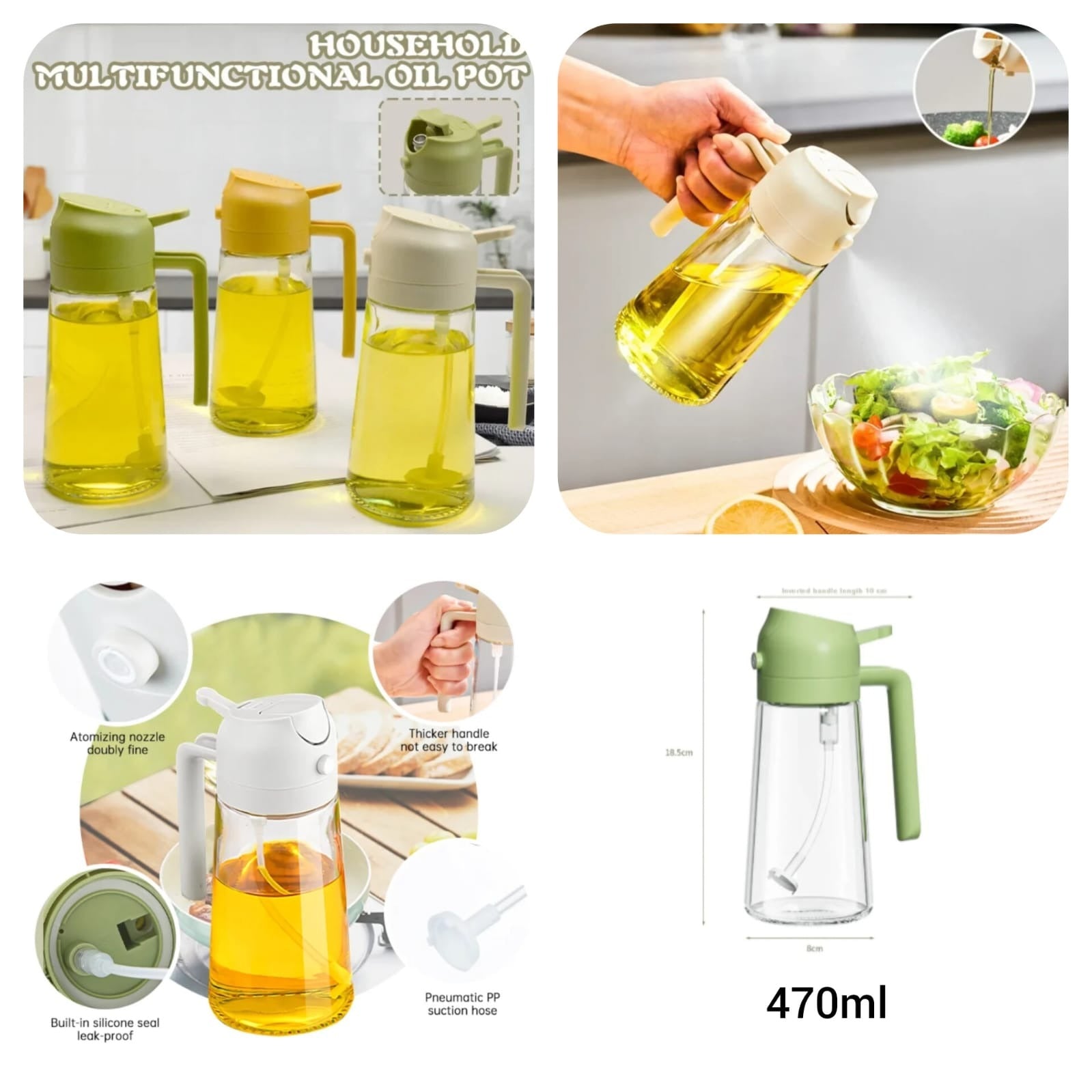 Premium 2-in-1 Oil Sprayer (470ml)