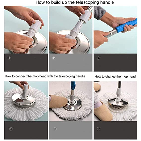 360° Rotating Twist Mop – Large Size Floor Cleaner
