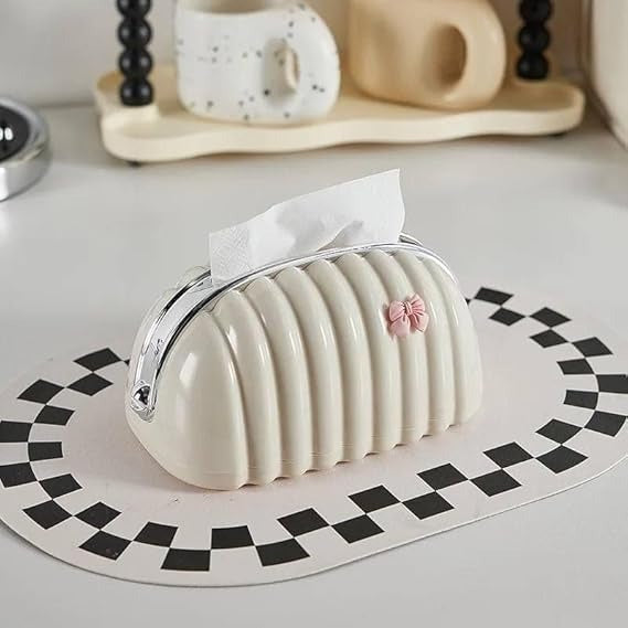 Decorative Shell Tissue Box Holder