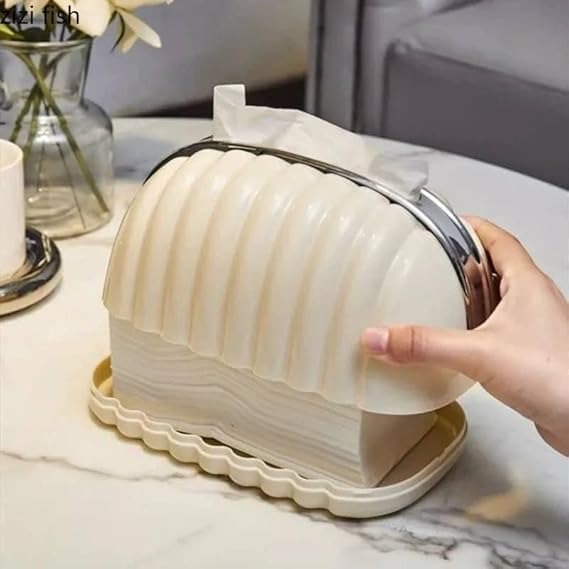 Decorative Shell Tissue Box Holder