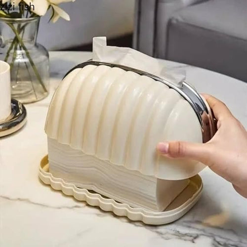 Decorative Shell Tissue Box Holder