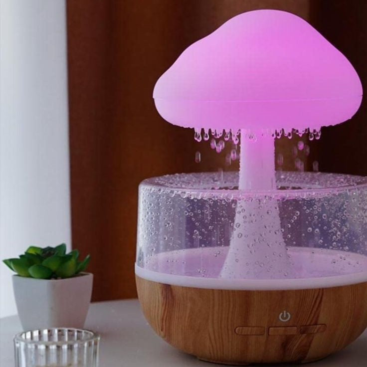 Cloud Rain Aroma Diffuser & LED Humidifier