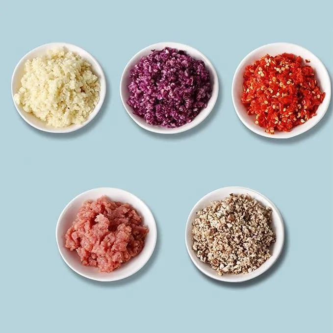 Manual Food Chopper ABS Plastic Multi-Color Vegetable & Onion Cutter